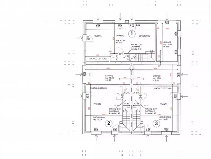 Immagine 2 di Casa trifamiliare in vendita  a Monselice