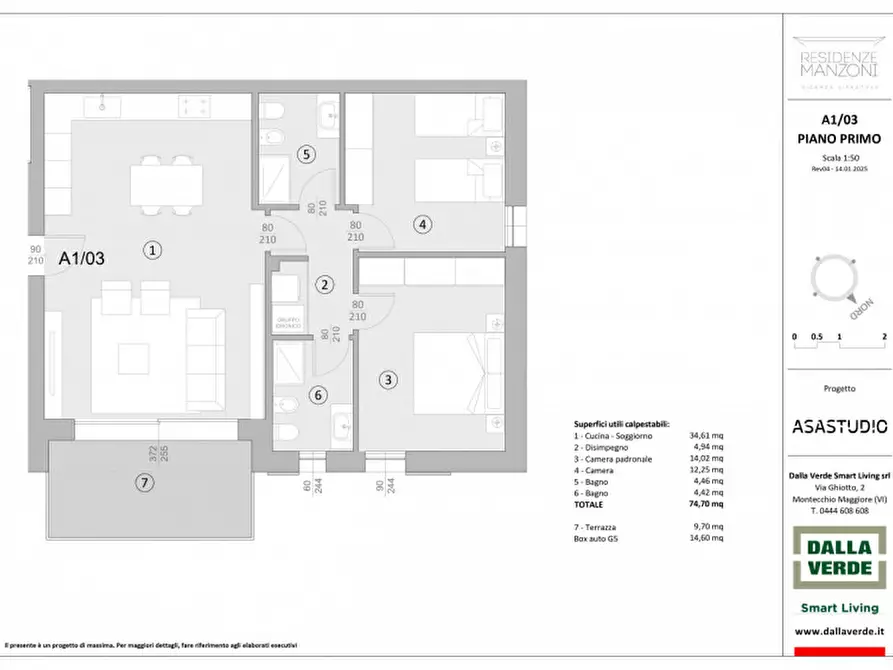 Immagine 7 di Appartamento in vendita  in Viale Alessandro Manzoni a Vicenza