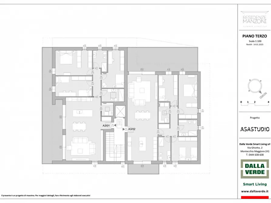 Immagine 8 di Attico in vendita  in Viale Alessandro Manzoni a Vicenza