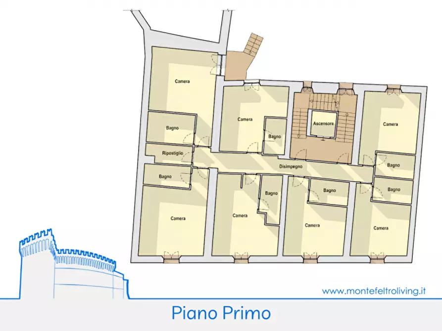 Immagine 32 di Hotel in vendita  in via Mancini a Sant'angelo In Vado