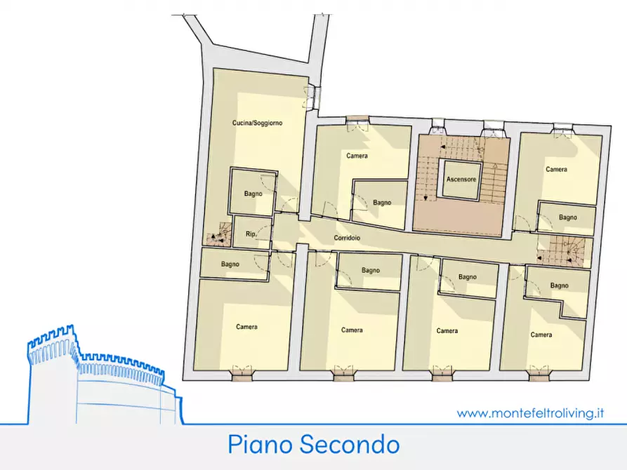 Immagine 33 di Hotel in vendita  in via Mancini a Sant'angelo In Vado