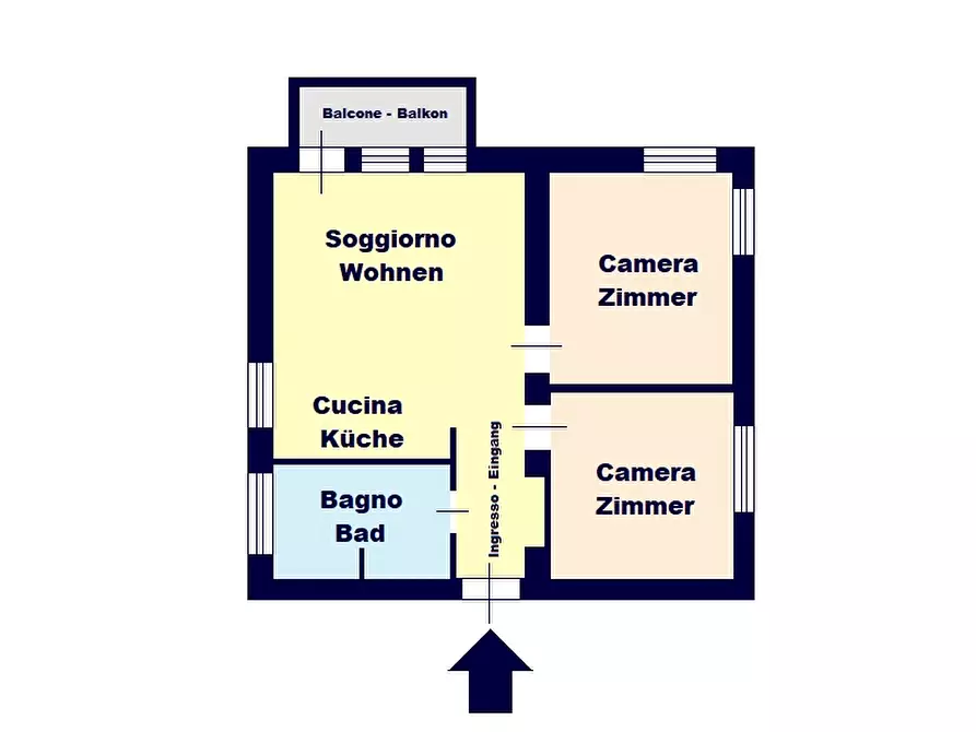 Immagine 1 di Appartamento in vendita  in Via Principe Eugenio a Bolzano