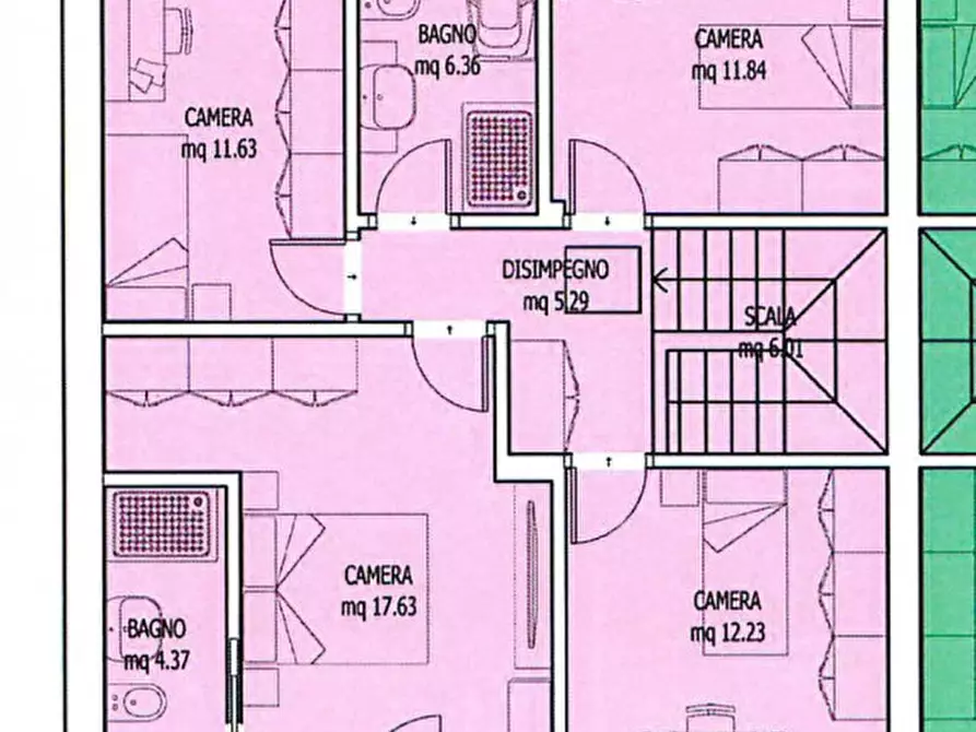 Immagine 14 di Casa bifamiliare in vendita  a Loreggia