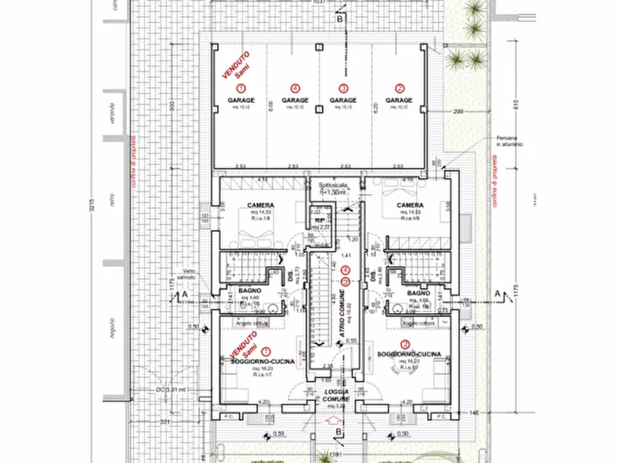Immagine 6 di Casa quadrifamiliare in vendita  in via de gasperi a Gambettola