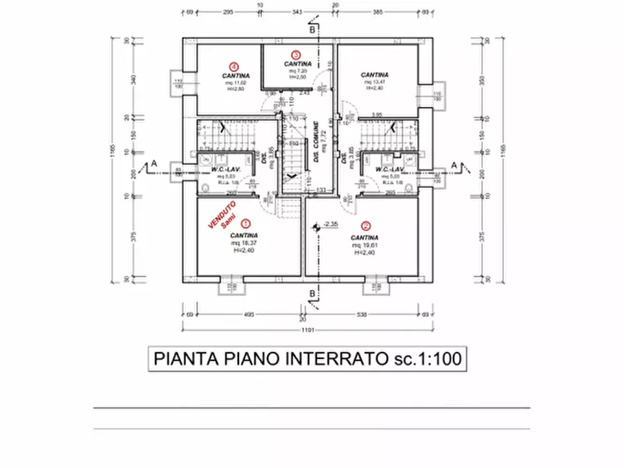 Immagine 9 di Casa quadrifamiliare in vendita  in via de gasperi a Gambettola