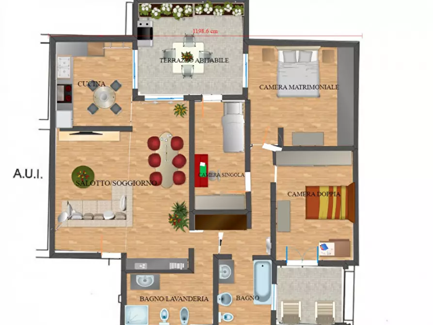 Immagine 1 di Appartamento in vendita  a Giavera Del Montello