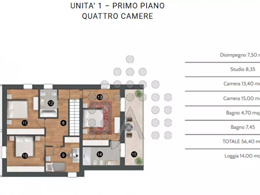 Immagine 38 di Villa in vendita  in Via San Lorenzo a Abano Terme