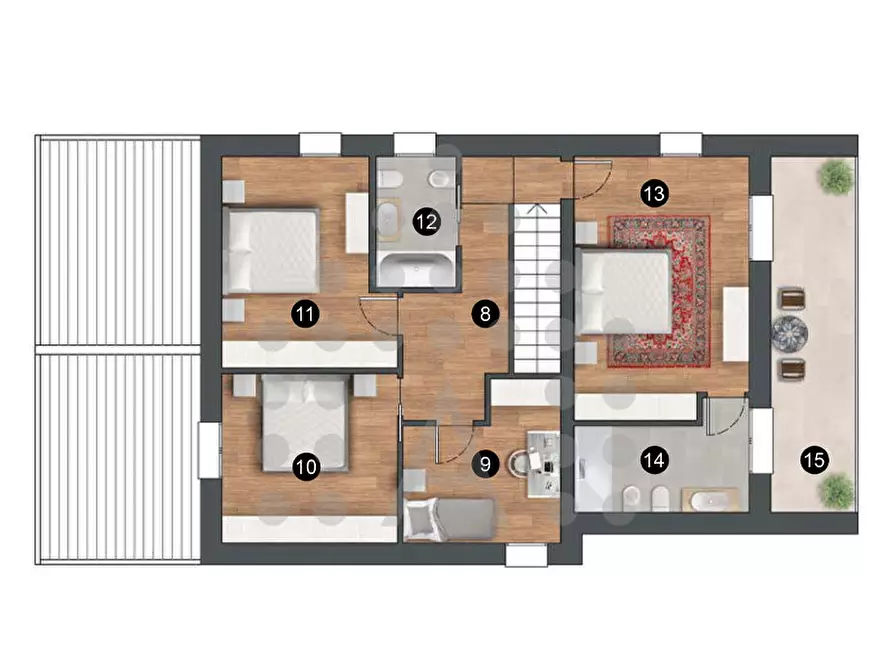 Immagine 30 di Villa in vendita  in Via San Lorenzo a Abano Terme