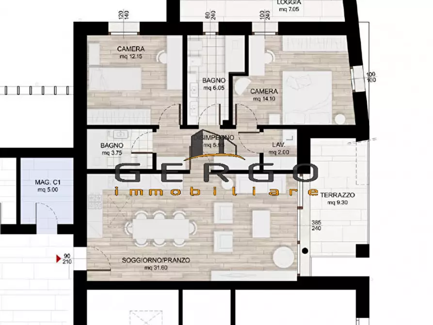 Immagine 21 di Appartamento in vendita  in Via Giuseppe Garibaldi a San Biagio Di Callalta