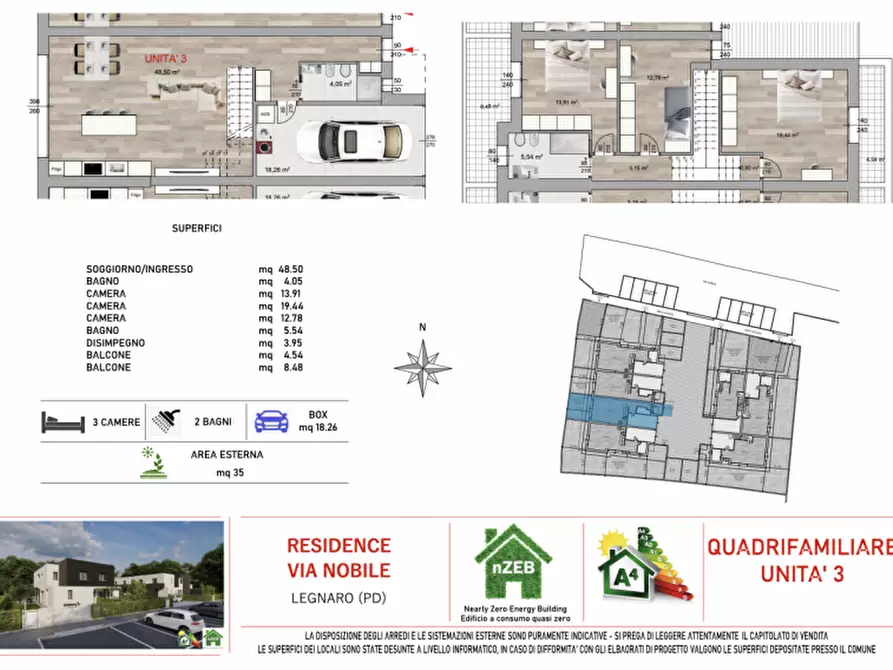 Immagine 26 di Casa quadrifamiliare in vendita  a Legnaro