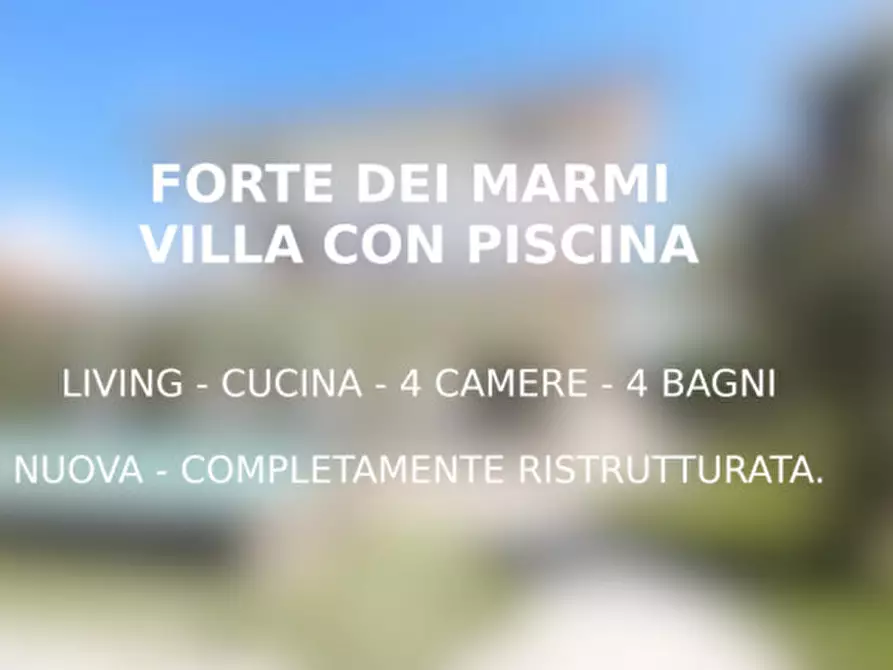 Immagine 1 di Villa in vendita  in via Piave a Forte Dei Marmi