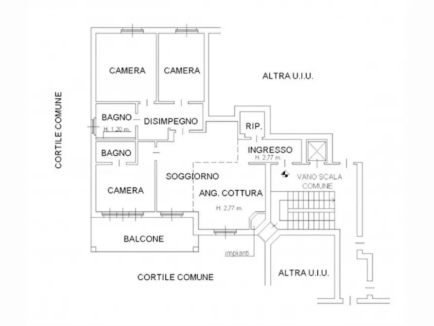 Immagine 1 di Appartamento in vendita  in Via Trieste a Bonate Sotto