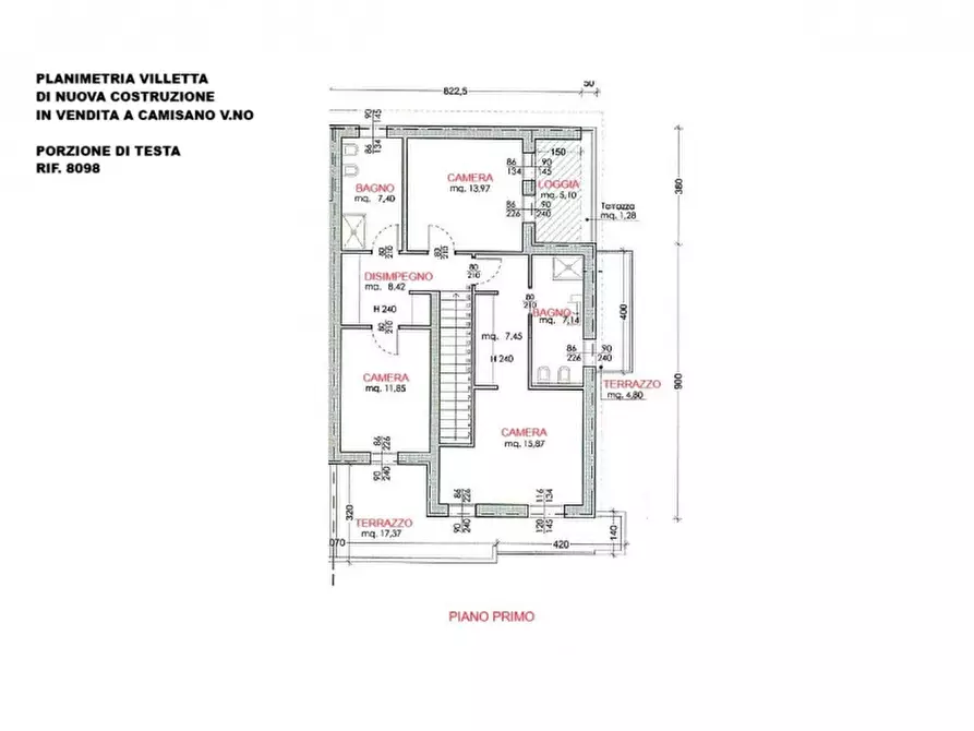 Immagine 19 di Villetta a schiera in vendita  in Via Rasega a Camisano Vicentino
