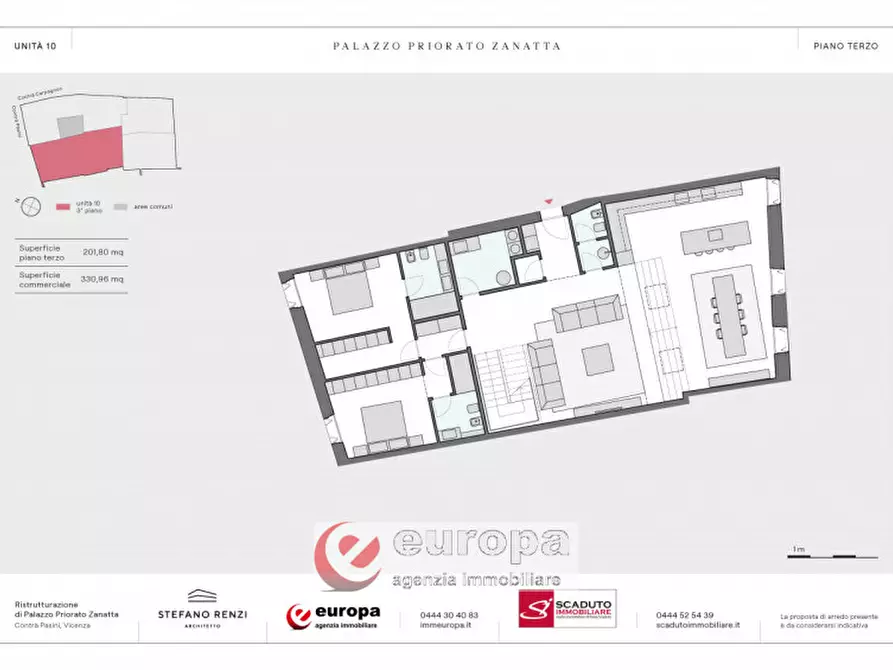 Immagine 7 di Attico in vendita  in Contrade PASINI, 24 a Vicenza