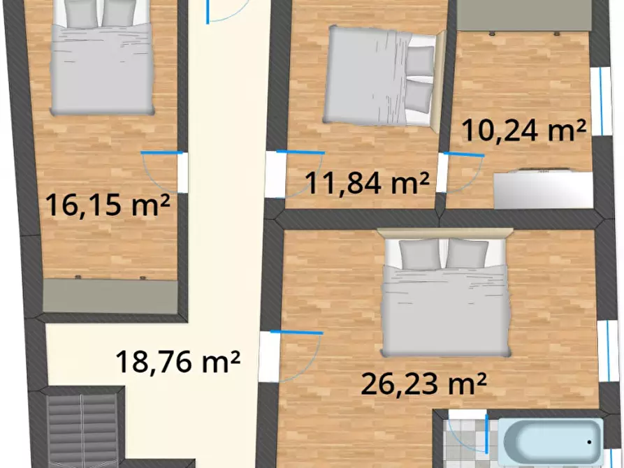 Immagine 15 di Villetta a schiera in vendita  a Contà