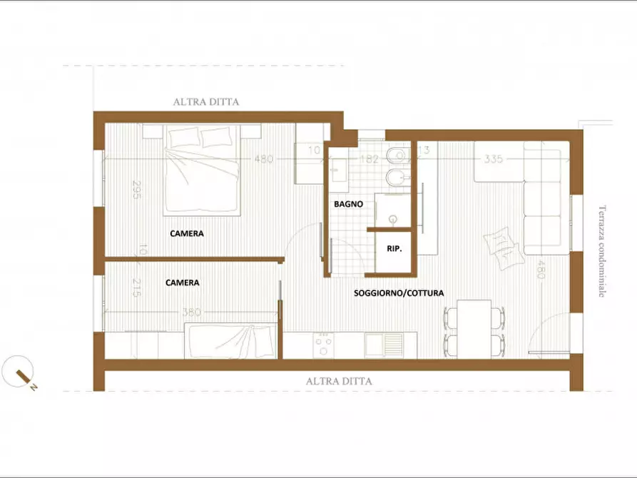 Immagine 19 di Appartamento in vendita  in Piazza Sacro Cuore a Abano Terme