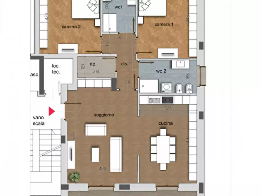 Immagine 10 di Appartamento in vendita  in Via Monginevro 181 a Torino