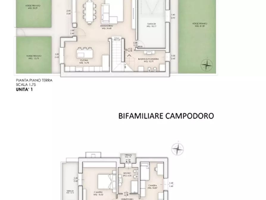 Immagine 3 di Casa bifamiliare in vendita  a Campodoro