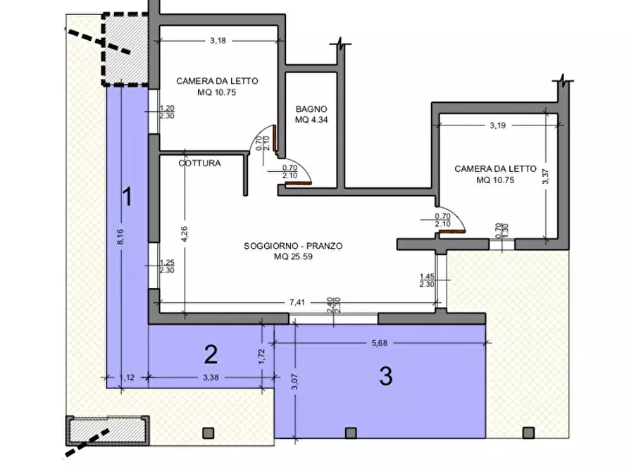 Immagine 58 di Appartamento in vendita  in Punta Asfodeli a Olbia