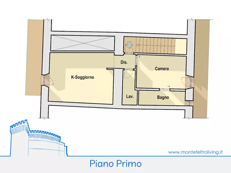 Immagine 12 di Villetta a schiera in vendita  in Piazza della Libertà a Lunano