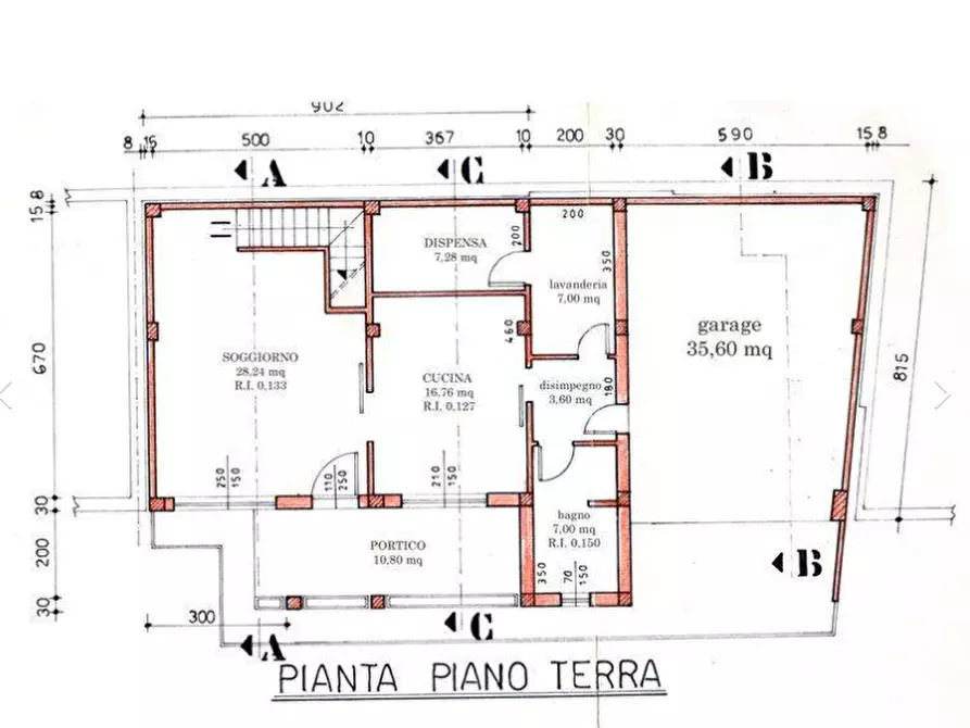 Immagine 1 di Casa bifamiliare in vendita  in VIA RAVENNATE a Cesena