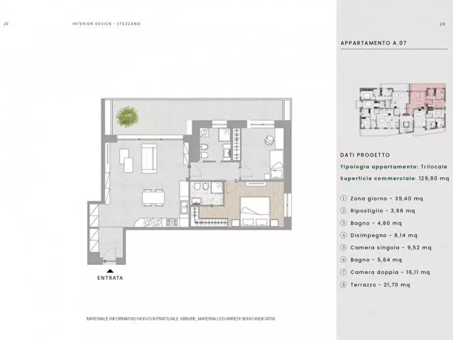 Immagine 17 di Appartamento in vendita  in Via Papa Giovanni XXIII 1 a Stezzano