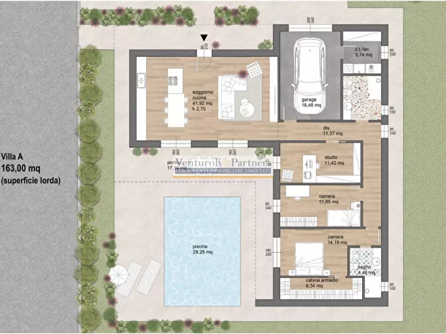 Immagine 7 di Villa in vendita  in via sant eurosia a Montichiari