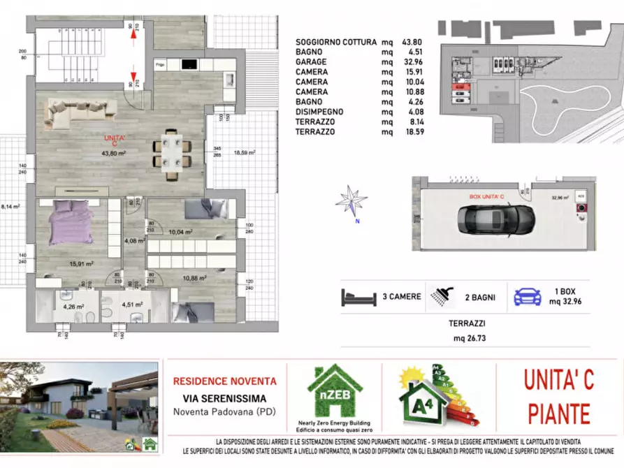 Immagine 19 di Appartamento in vendita  in Via Serenissima a Noventa Padovana