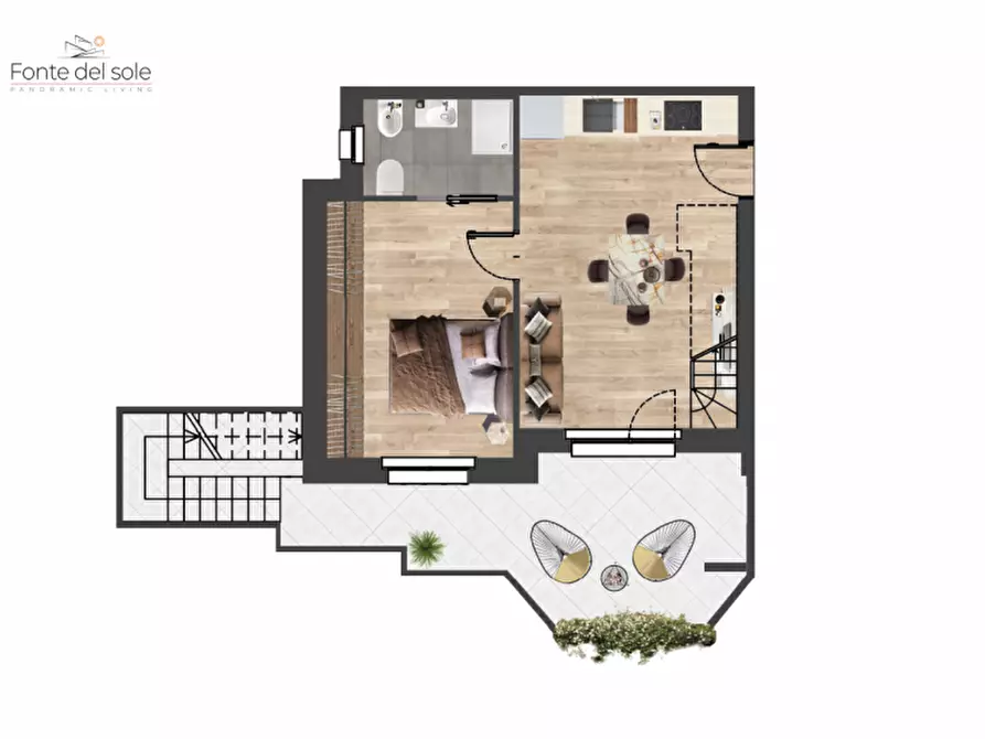 Immagine 15 di Attico in vendita  in Via Del Casale Solaro a Roma