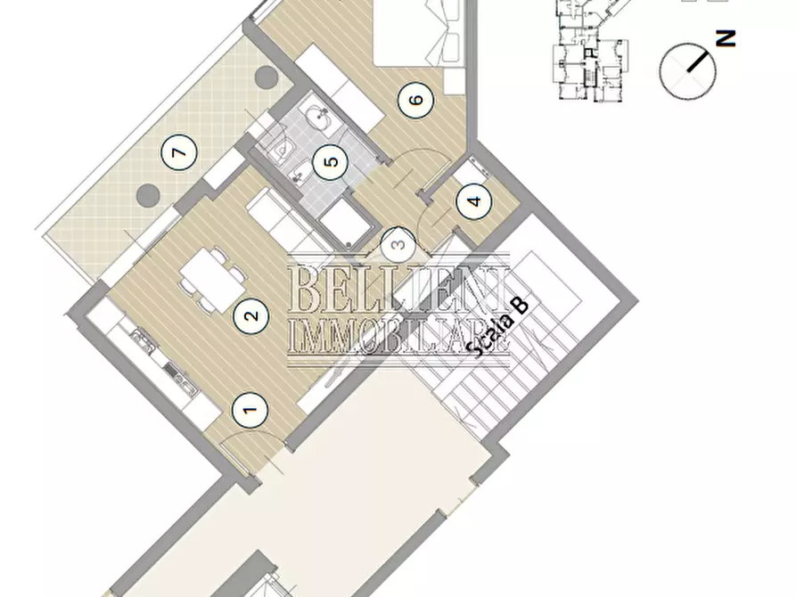 Immagine 3 di Appartamento in vendita  in Mercato nuovo a Vicenza