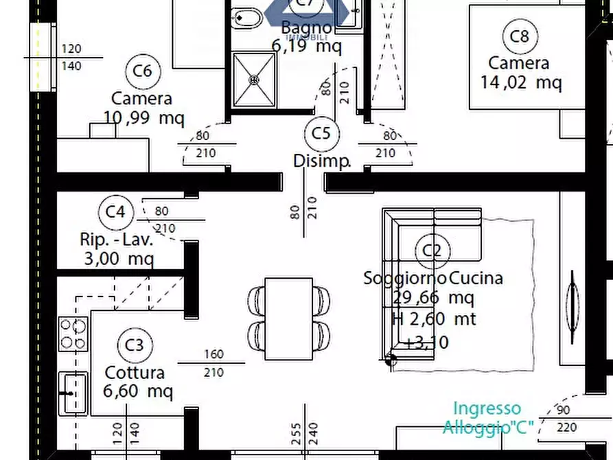 Immagine 43 di Appartamento in vendita  in via san pio x 31 a Castelfranco Veneto