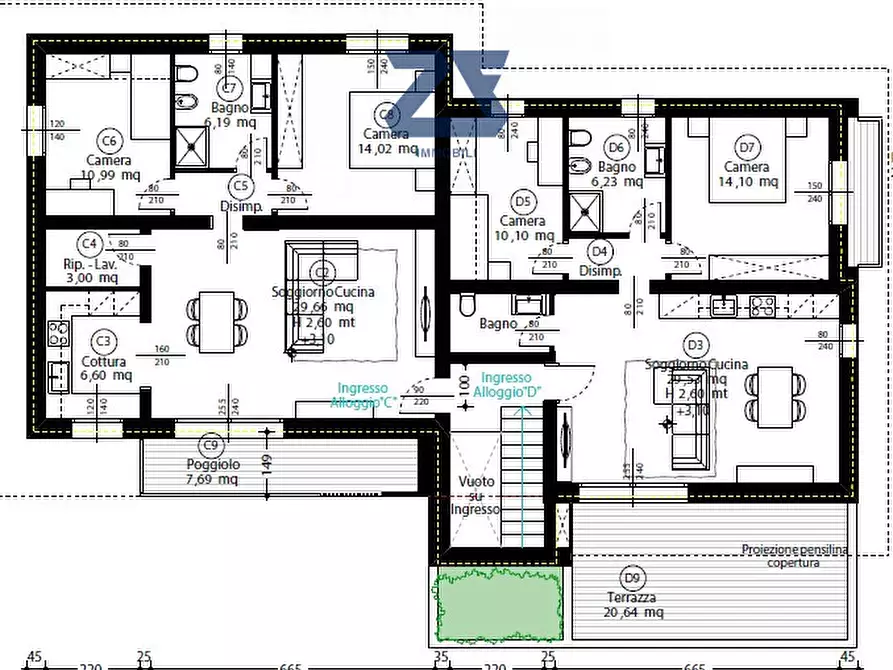Immagine 45 di Appartamento in vendita  in via san pio x 31 a Castelfranco Veneto