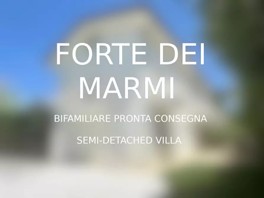 Immagine 1 di Casa bifamiliare in vendita  in via agnelli a Forte Dei Marmi