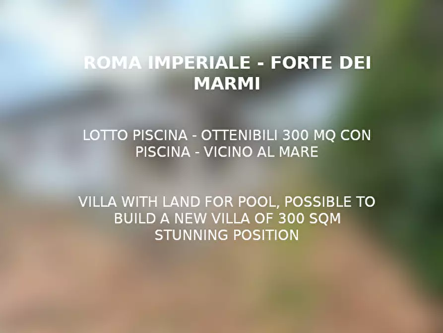 Immagine 1 di Villa in vendita  in via Colombo a Forte Dei Marmi