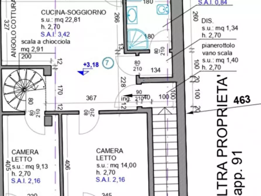 Immagine 5 di Appartamento in vendita  in Via Principe Amedeo a Este
