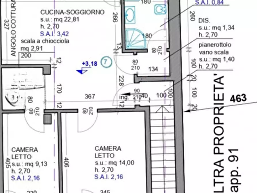 Immagine 14 di Appartamento in vendita  in Via Principe Amedeo a Este