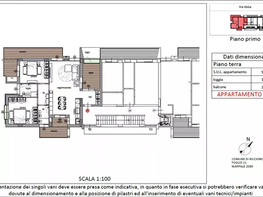 Immagine 8 di Appartamento in vendita  in Viale Abba a Riccione