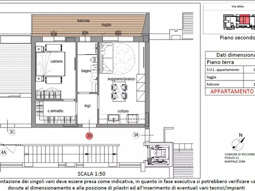 Immagine 8 di Appartamento in vendita  in Viale Abba a Riccione