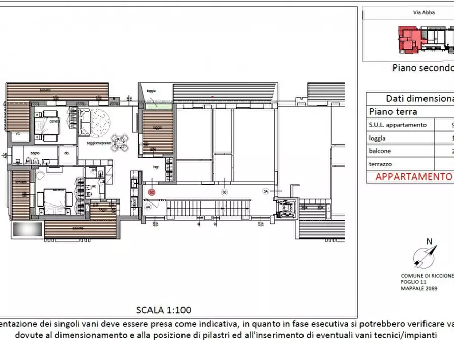Immagine 6 di Appartamento in vendita  in Viale Abba a Riccione