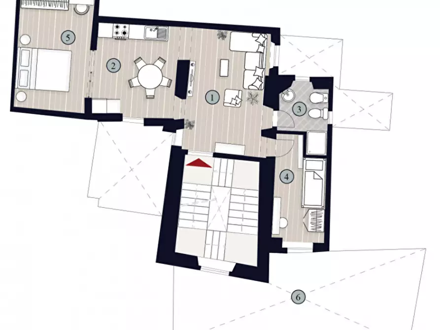 Immagine 13 di Appartamento in vendita  in VIA CALZAIUOLI a Firenze