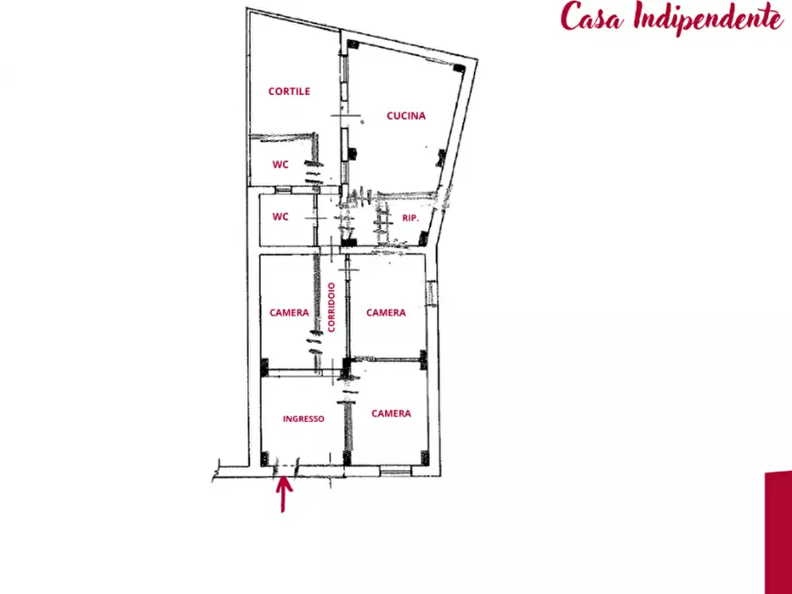 Immagine 4 di Casa indipendente in vendita  in VIA BASTIONE a Milazzo