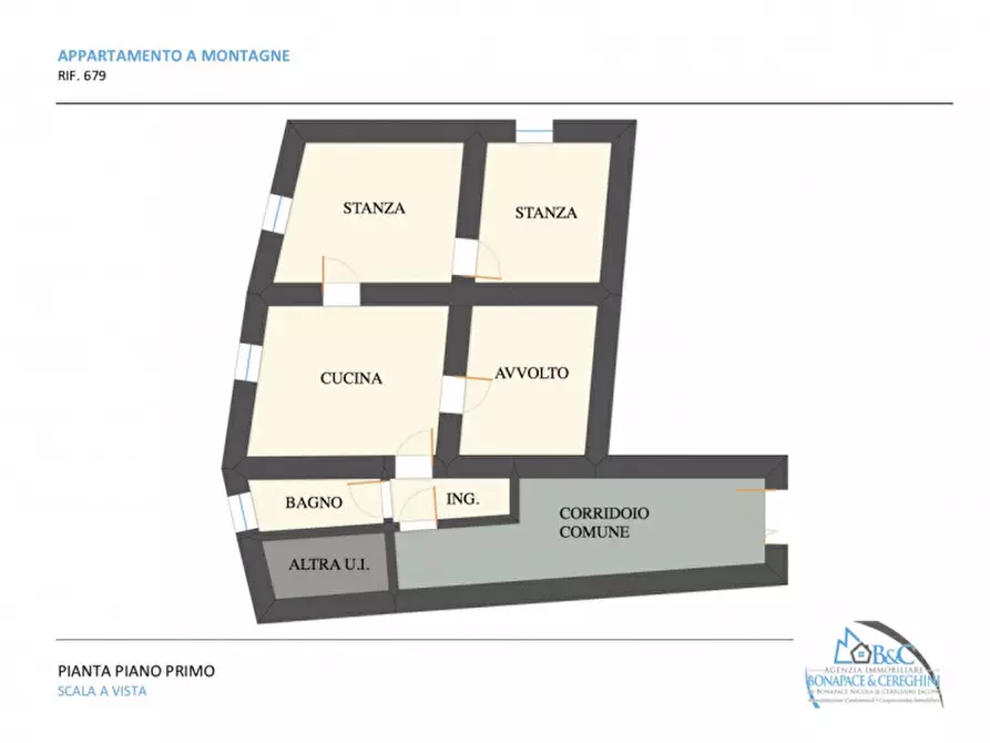 Immagine 14 di Appartamento in vendita  in Frazione Cort a Tre Ville