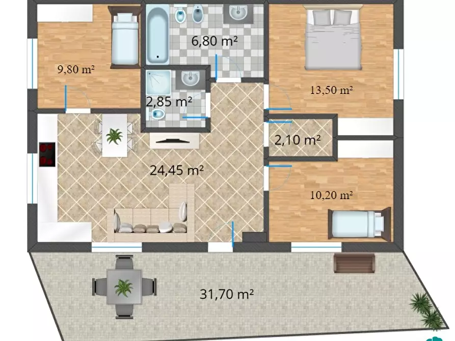 Immagine 20 di Appartamento in vendita  a San Leonardo In Passiria .St Leonhard In Pas.