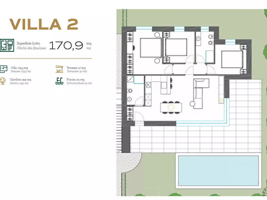 Immagine 37 di Villa in vendita  in Marciaga a Costermano sul Garda