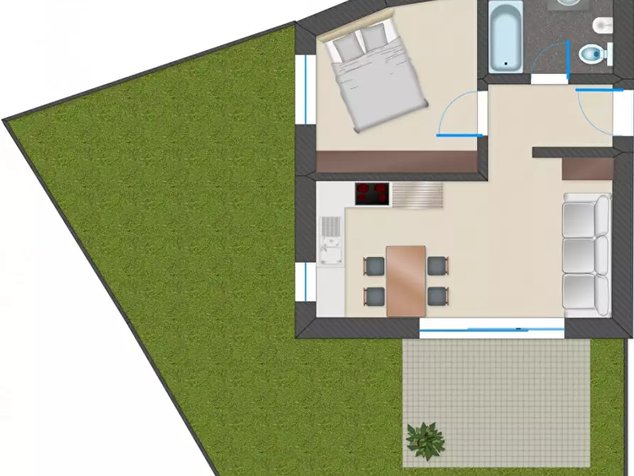 Immagine 2 di Appartamento in vendita  in Plars di Mezzo a Lagundo .Algund.