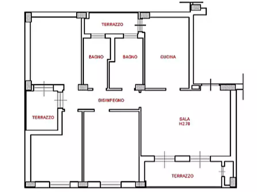 Immagine 12 di Appartamento in vendita  in Via Del Mercato, 36 a Castro Dei Volsci