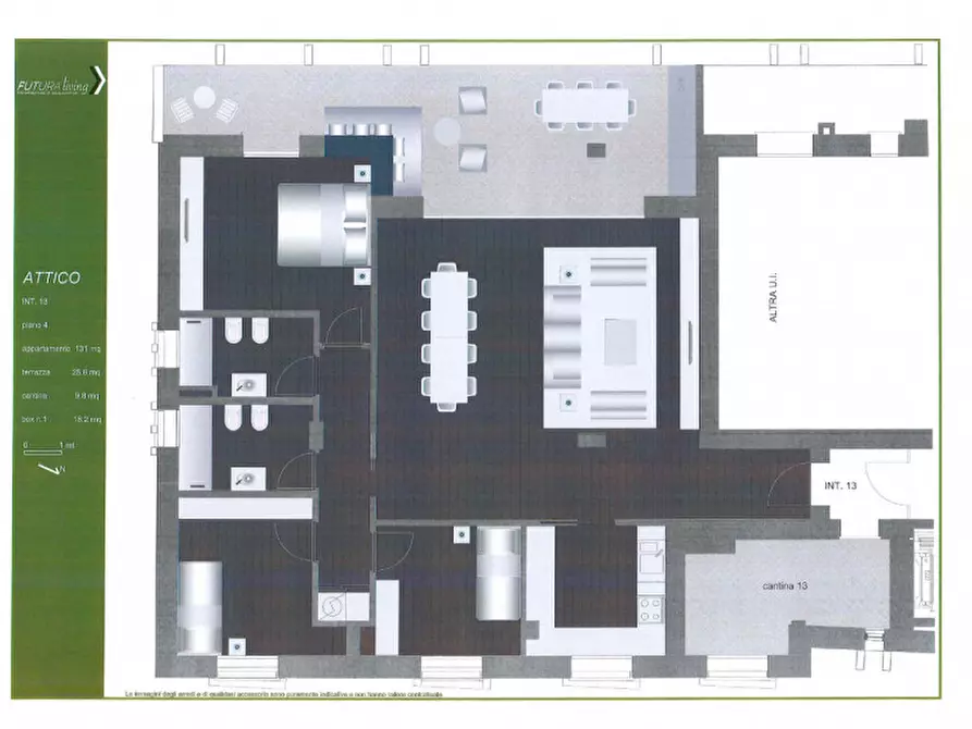 Immagine 14 di Attico in vendita  in Via John Cage a Bologna