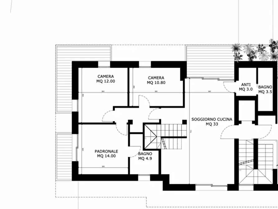 Immagine 14 di Attico in vendita  in Viale della repubblica Dueville a Dueville