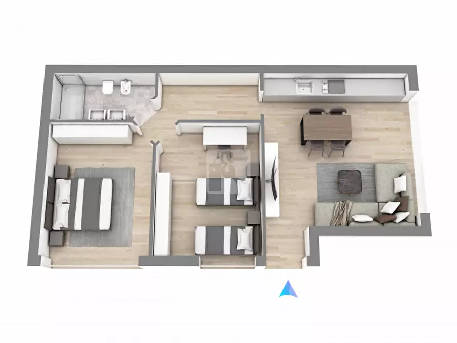 Immagine 3 di Appartamento in vendita  in via Enrico Fermi a Dro