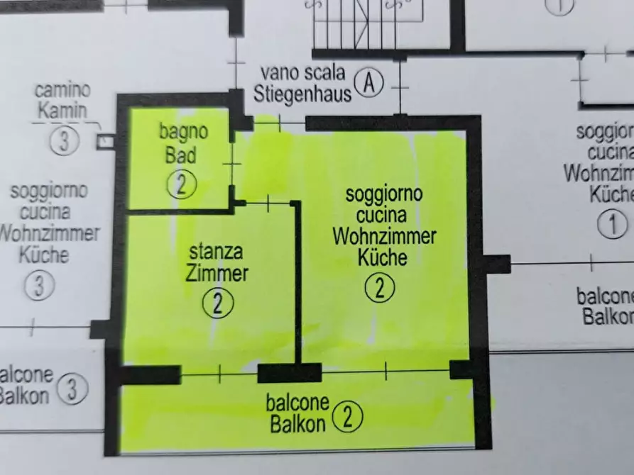 Immagine 9 di Appartamento in vendita  in via dolomiti 27 a Trodena .Truden.